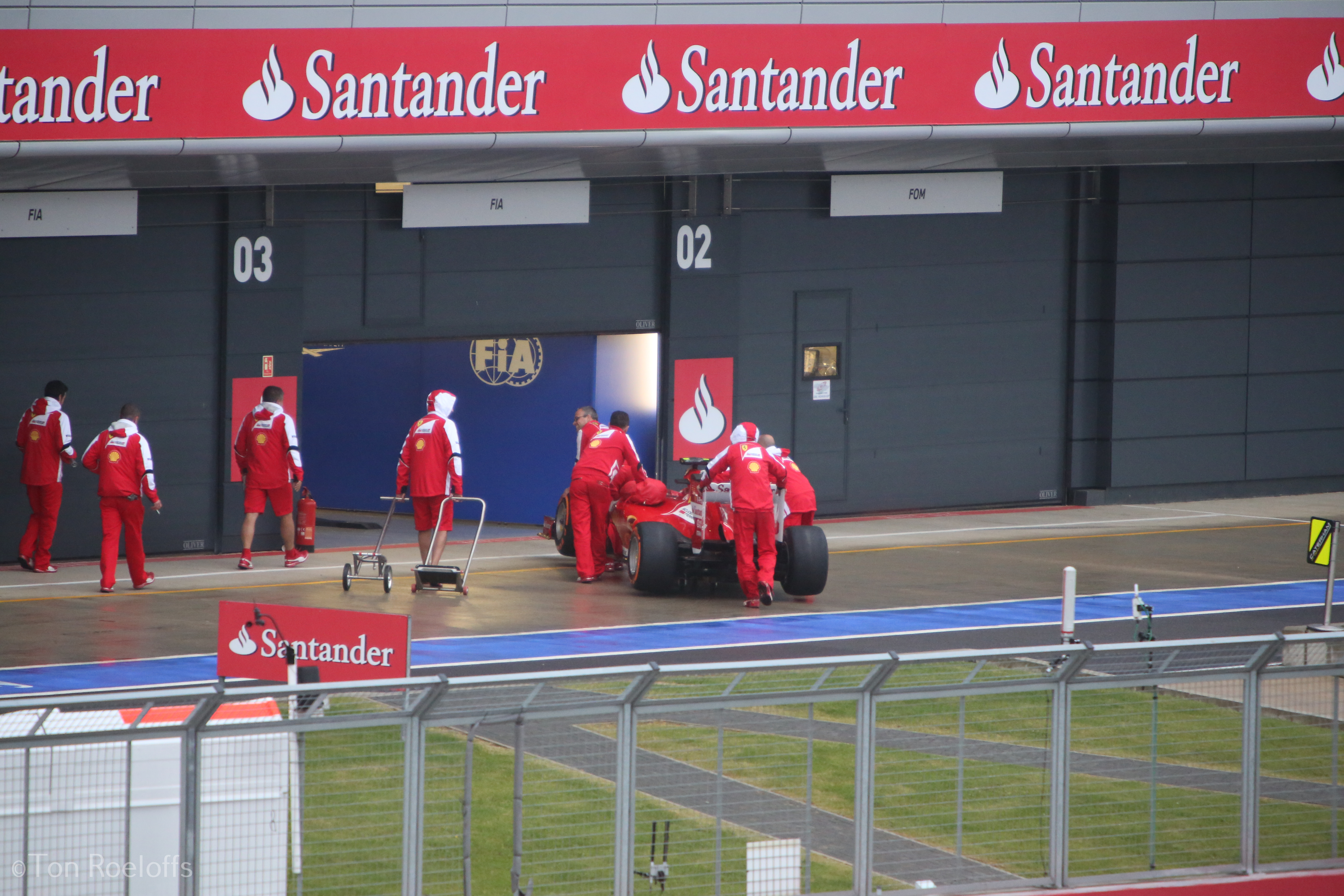 Verstappen pitbox